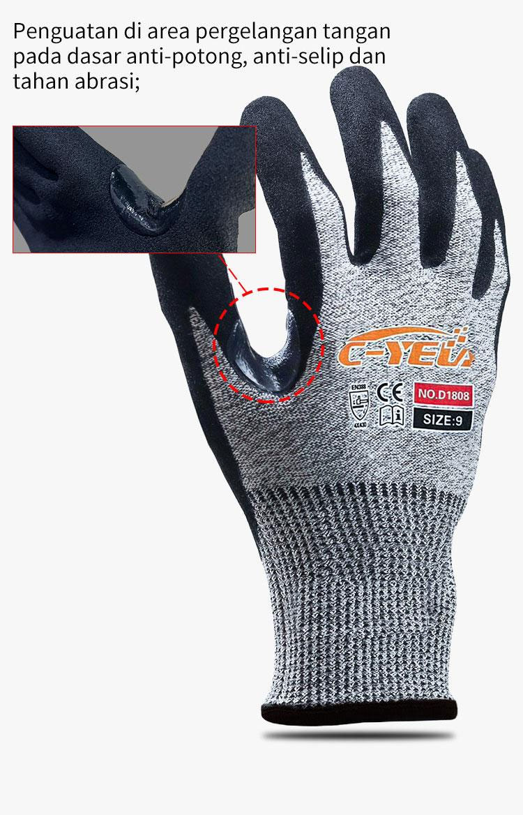 Sarung kaos tangan safety anti sobek