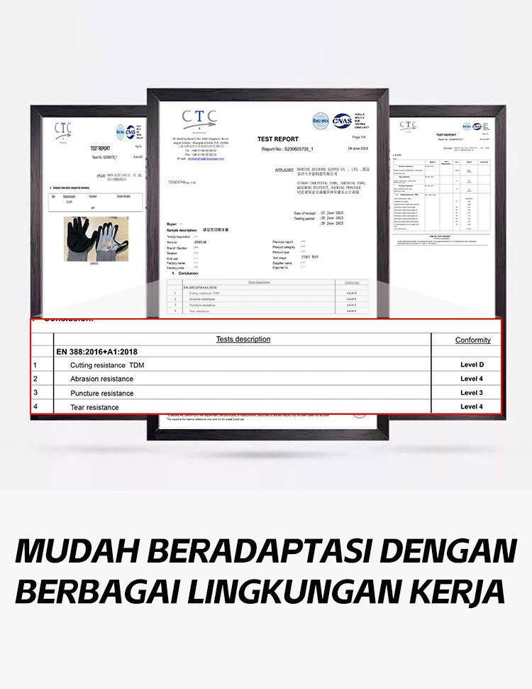 Sarung kaos tangan safety anti sobek