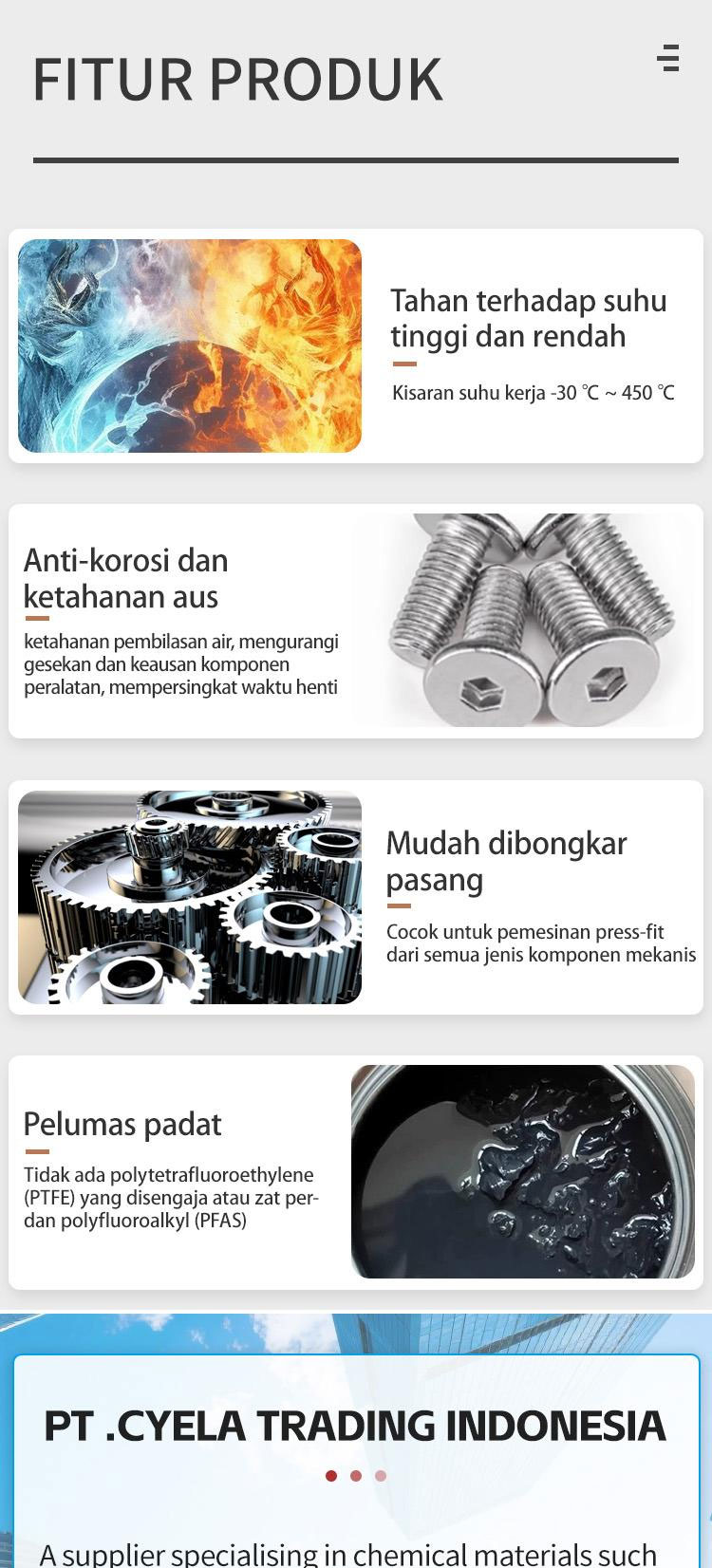Molykote G-rapid 1kg Gemuk Molibdenum Dioksida