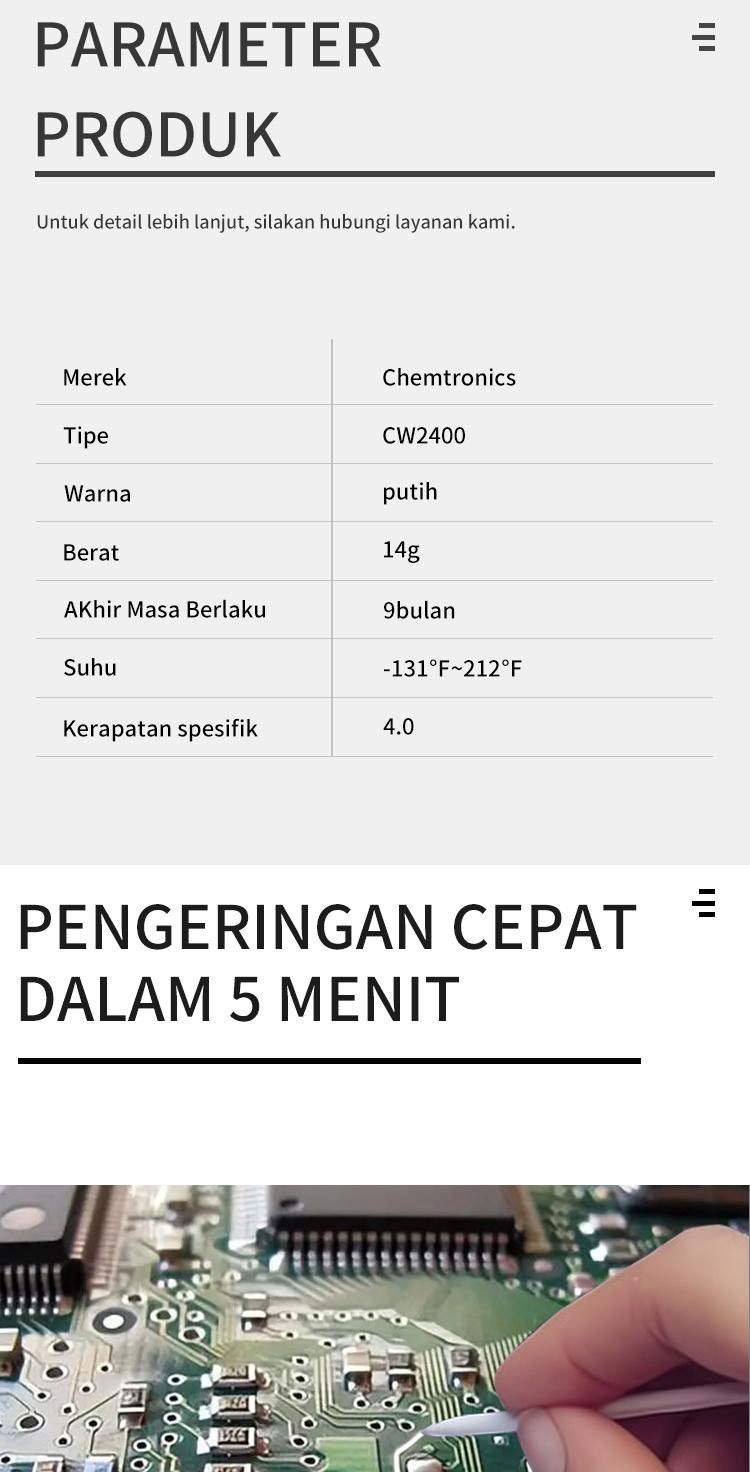 Chemtronics CW2400 Adhesif konduktif AB