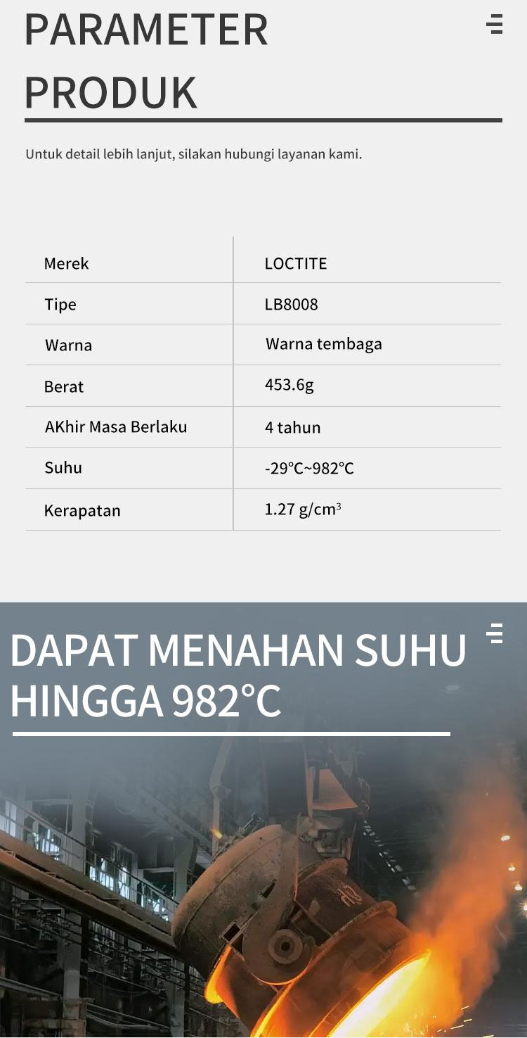 Loctite LB 8008 C5-A Agen Anti-Penyitaan Berbasis Tembaga