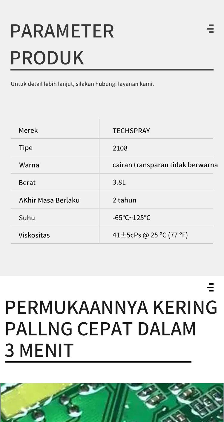 TECHSPRAY 2108 Lapisan Akriik Silikon 3,8L